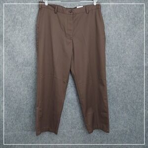 Izod American Chico 38 30 Brown Pants Classic Fit Straight preppy casual work